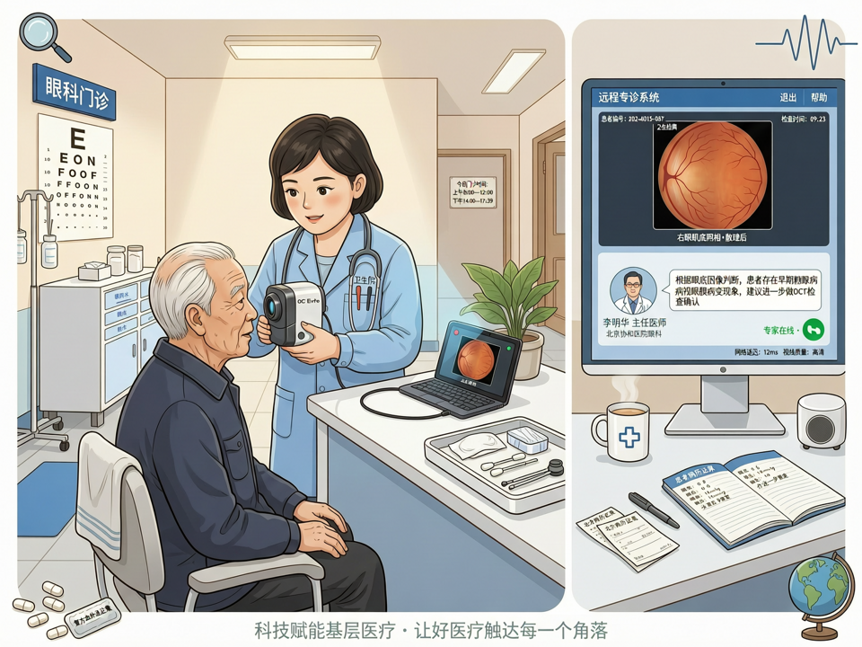 5G+远程眼底筛查下乡:县域医共体打通眼科诊疗“最后一公里”