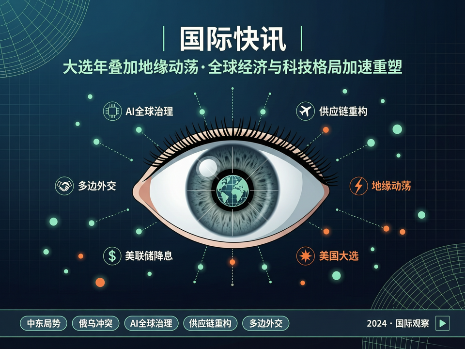 国际观察:大选年叠加地缘动荡,全球经济与科技格局加速重塑