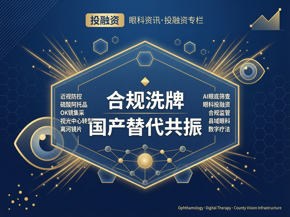 合规洗牌与国产替代共振:眼科资本转向“数字疗法”与“县域视光新基建”