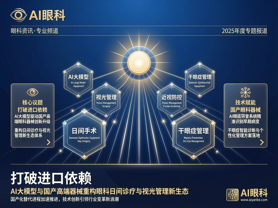 打破“进口依赖”:AI大模型与国产高端器械重构眼科日间诊疗与视光管理新生态