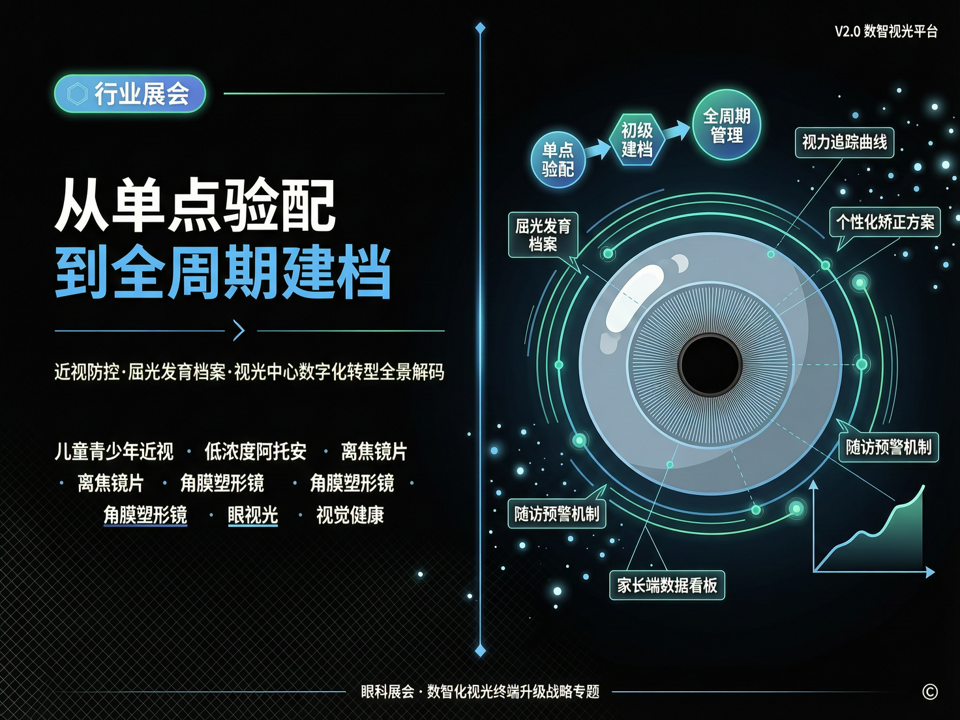 从“单点验配”到“全周期建档”:眼科展会解码视光终端的“数智化”升维战
