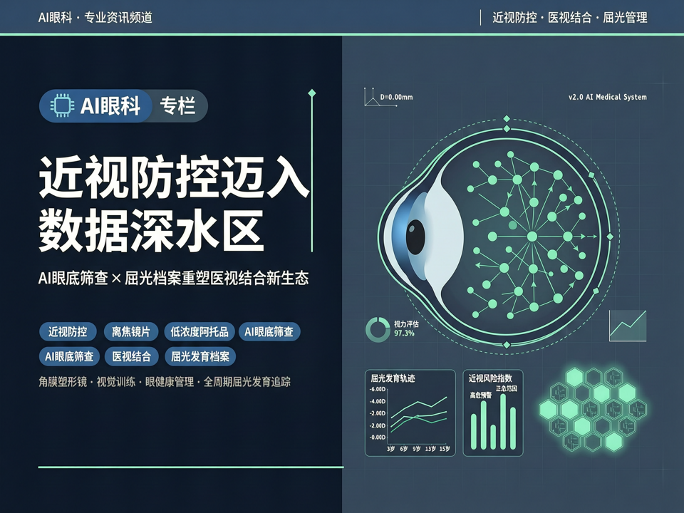 近视防控迈入“数据深水区”:AI眼底与屈光档案重塑“医视结合”新生态