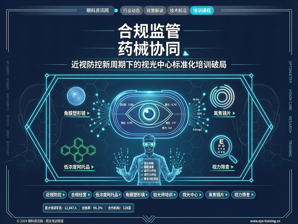 合规监管与“药械协同”:近视防控新周期下的视光中心标准化培训破局