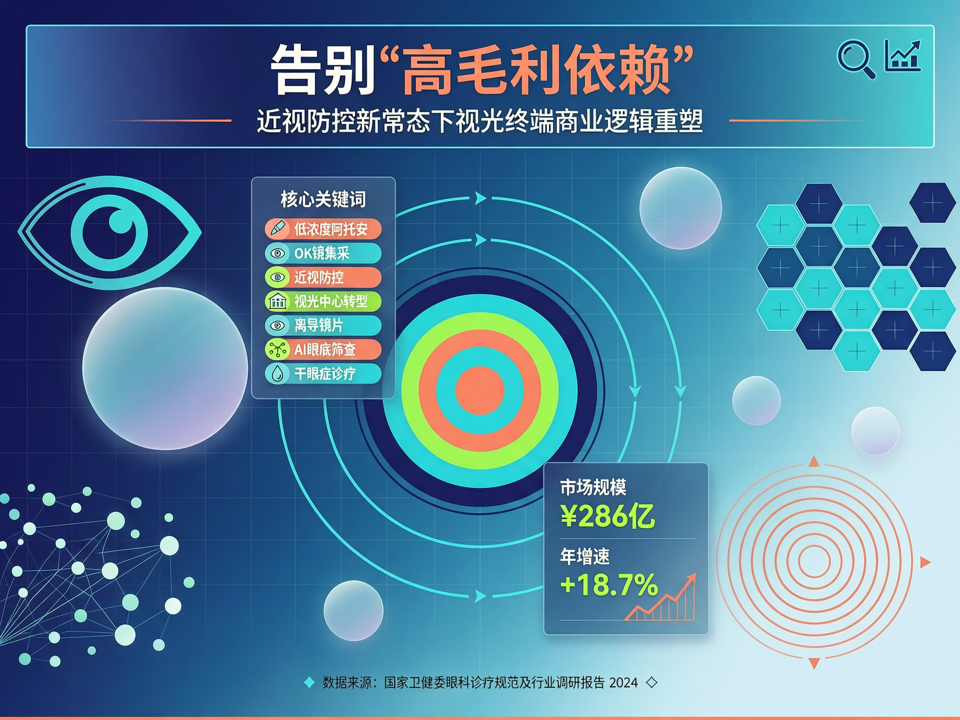 告别“高毛利依赖”:近视防控新常态下视光终端的商业逻辑重塑
