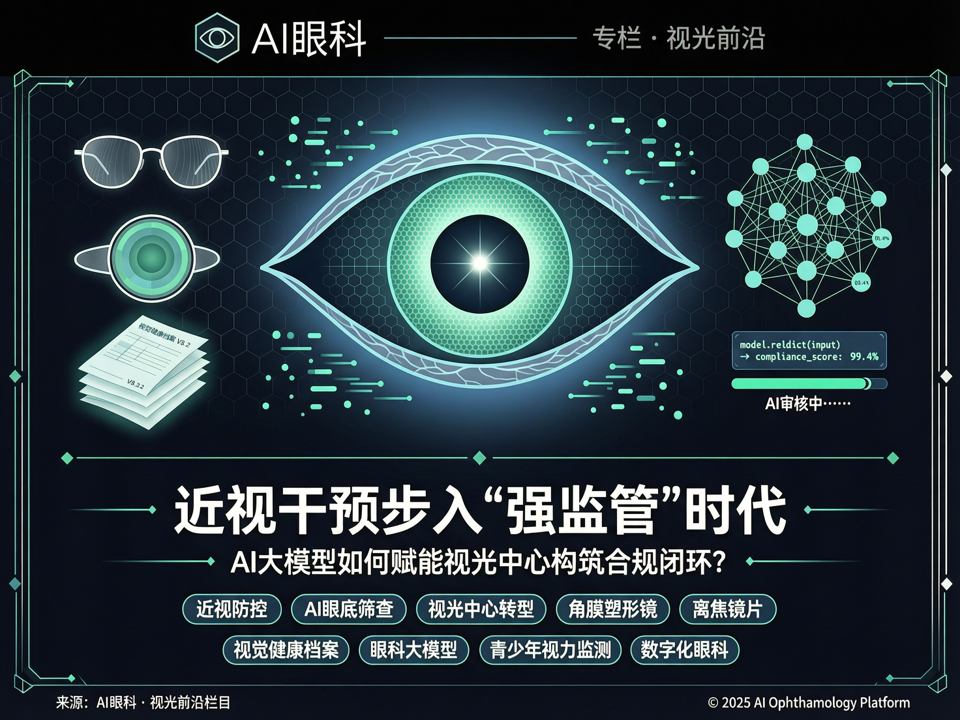 近视干预步入“强监管”时代:AI大模型如何赋能视光中心构筑合规闭环?