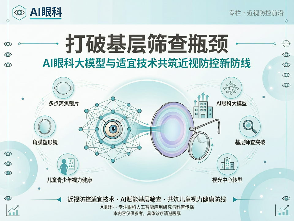 打破基层筛查瓶颈:AI眼科大模型与适宜技术共筑近视防控“新防线”