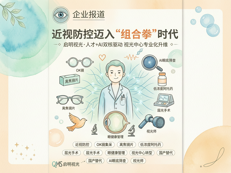 近视防控迈入“组合拳”时代:启明视光以“人才+AI”双核驱动视光中心专业化升维