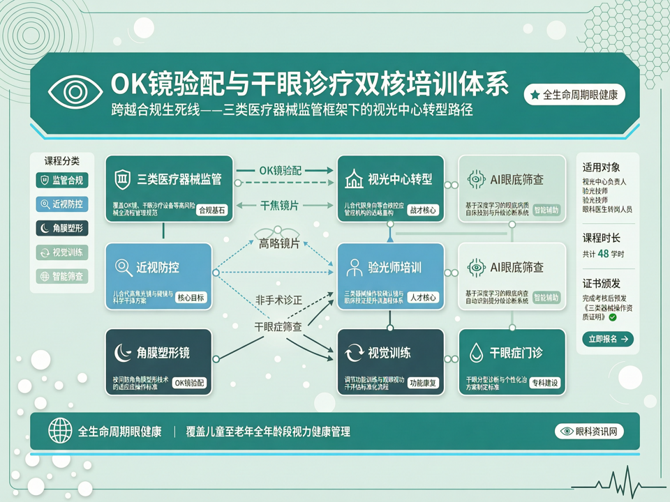 跨越“合规生死线”:三类器械监管下视光中心“OK镜验配与干眼诊疗”双核培训体系构建