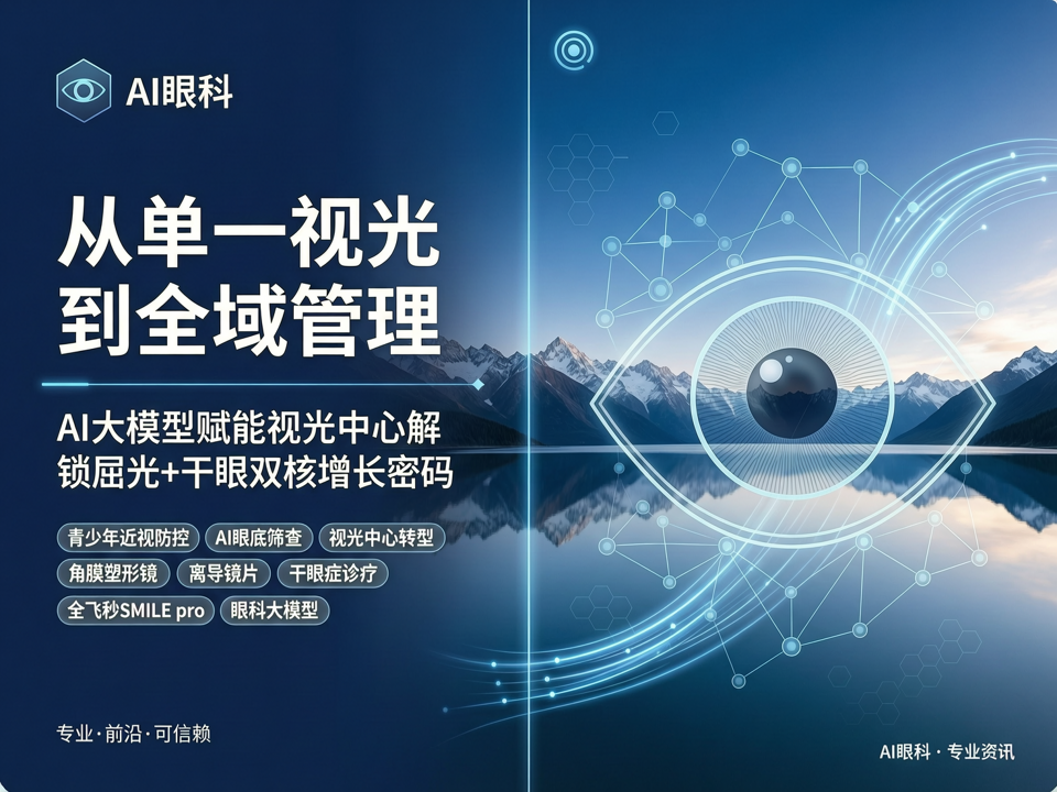 从“单一视光”到“全域管理”:AI大模型赋能视光中心解锁“屈光+干眼”双核增长密码