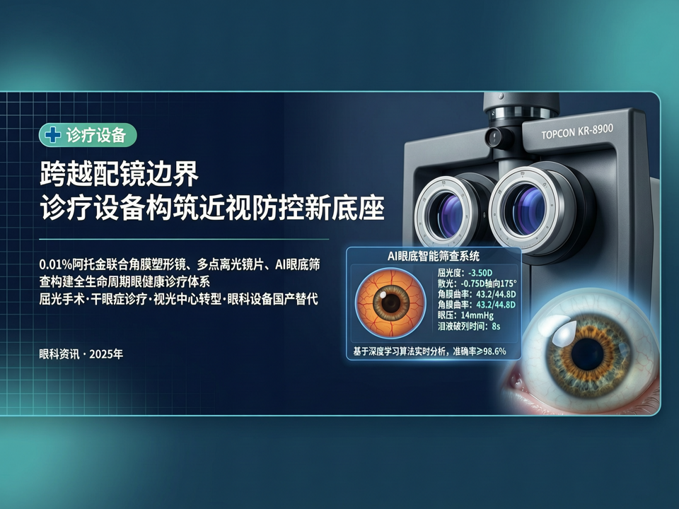 跨越“配镜”边界:诊疗设备如何构筑近视精准测效与干眼诊疗的“医疗级”底座