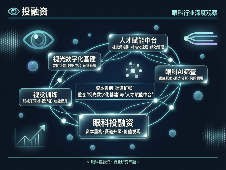 眼科投融资逻辑重构:资本告别“渠道扩张”,重仓“视光数字化基建”与“人才赋能中台”