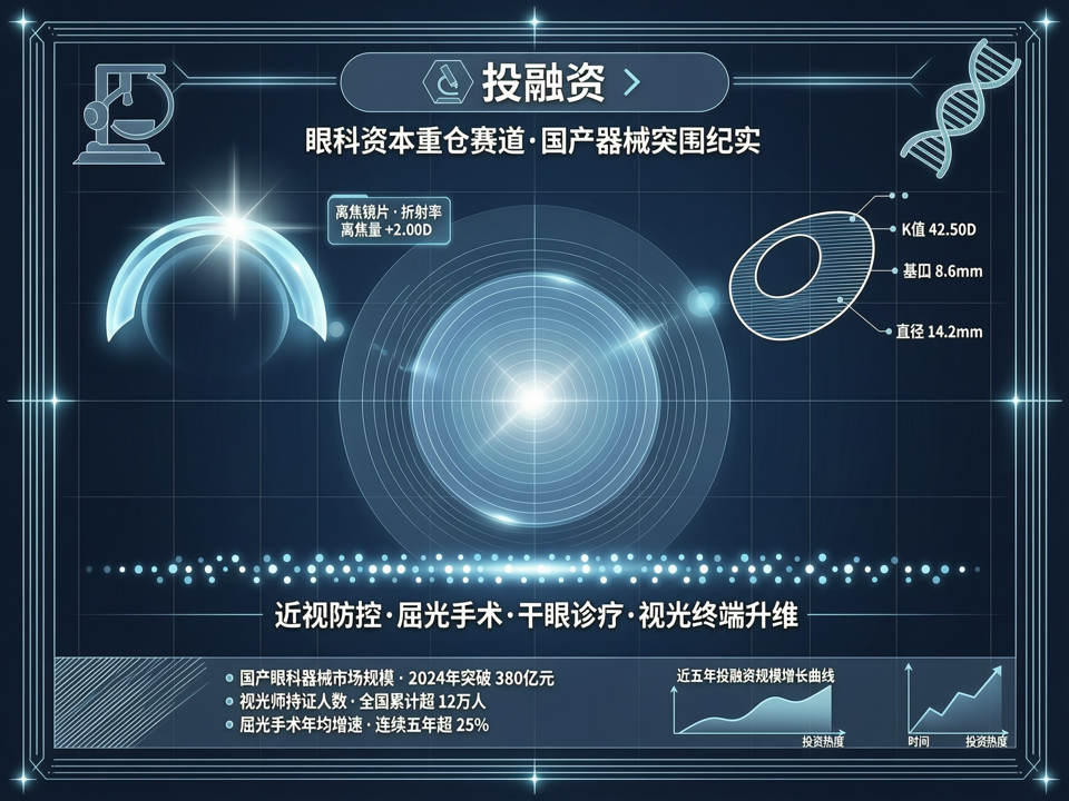 摆脱“单腿走路”:眼科资本重仓“干眼与屈光”器械国产突围及视光终端升维