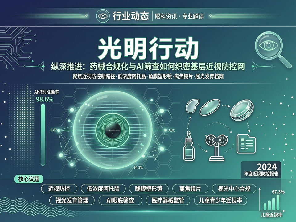 “光明行动”纵深推进:药械合规化与AI筛查如何织密基层近视防控网