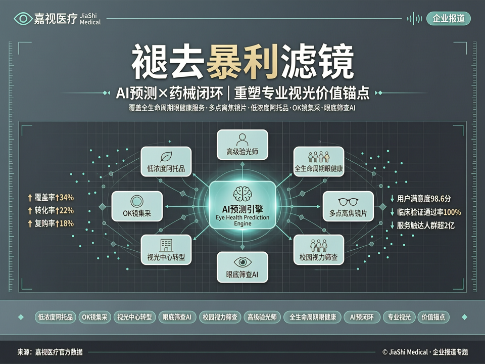 褪去“暴利”滤镜:嘉视医疗以“AI预测+药械闭环”重塑专业视光价值锚点