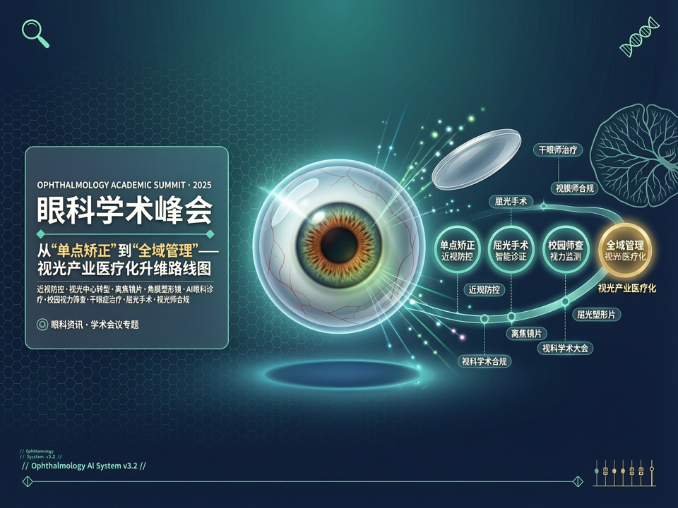 从“单点矫正”到“全域管理”:眼科学术峰会勾勒视光产业“医疗化”升维路线图