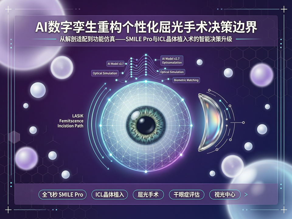 从“解剖适配”到“功能仿真”:AI数字孪生技术重构SMILE pro与ICL植入术的个性化决策边界