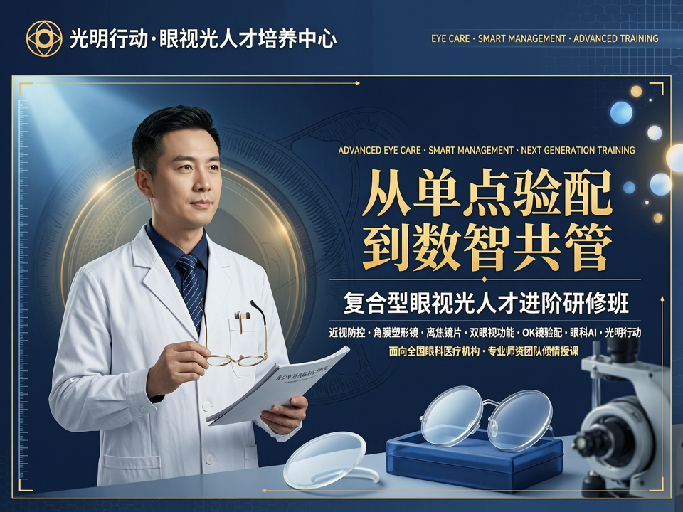 从“单点验配”到“数智共管”:新政周期下复合型眼视光人才进阶研修班