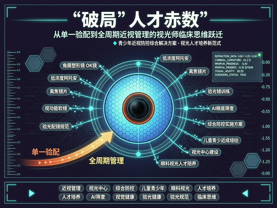 破局“人才赤字”:从单一验配到全周期近视管理的视光师临床思维跃迁