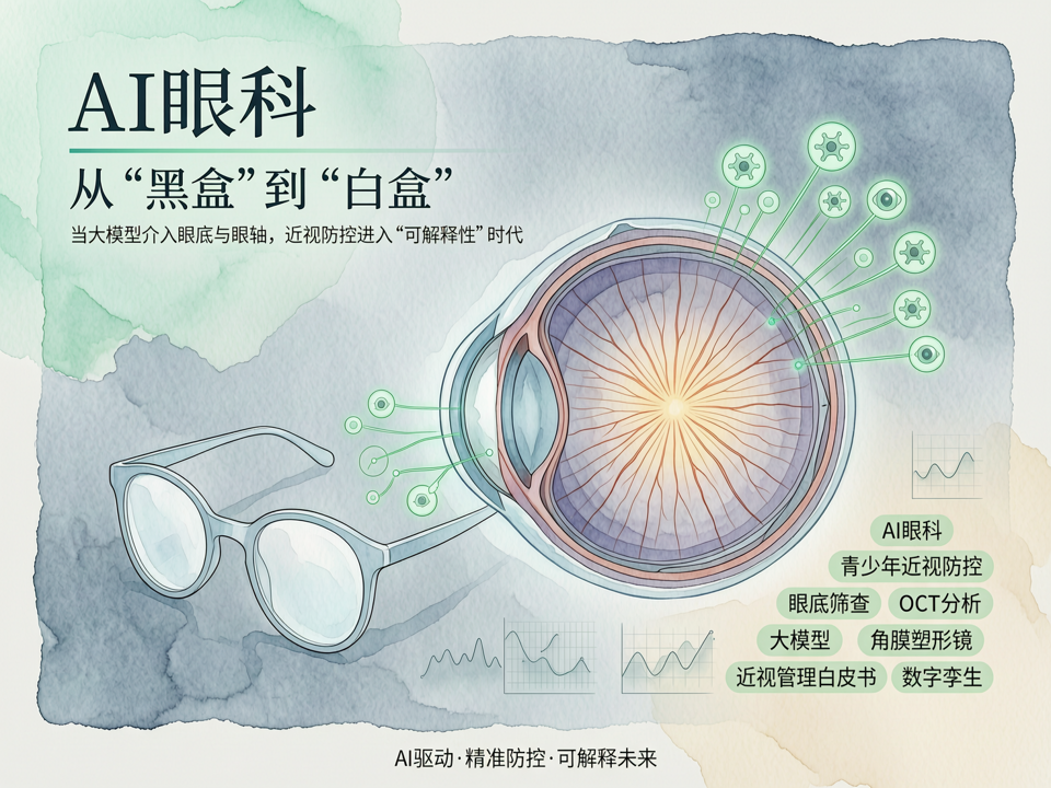 【AI眼科观察】从“黑盒”到“白盒”:当大模型介入眼底与眼轴,近视防控进入“可解释性”时代