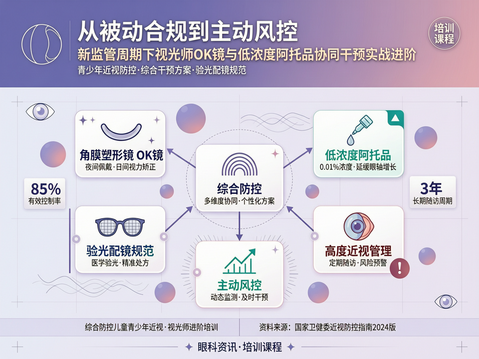 从“被动合规”到“主动风控”:新监管周期下视光师OK镜与低浓度阿托品协同干预实战进阶