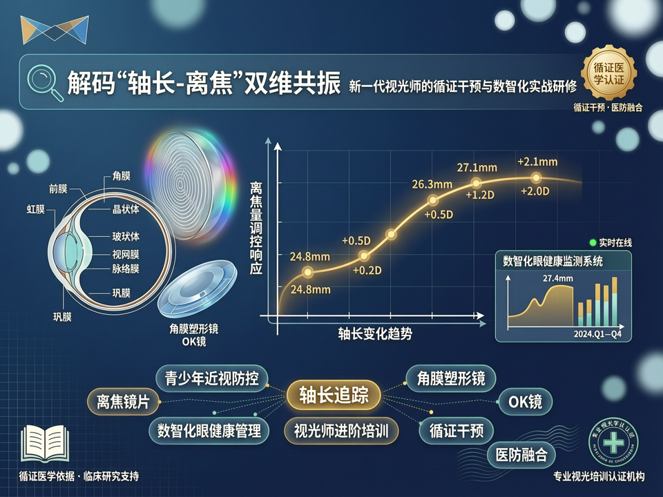 解码“轴长-离焦”双维共振:新一代视光师的循证干预与数智化实战研修