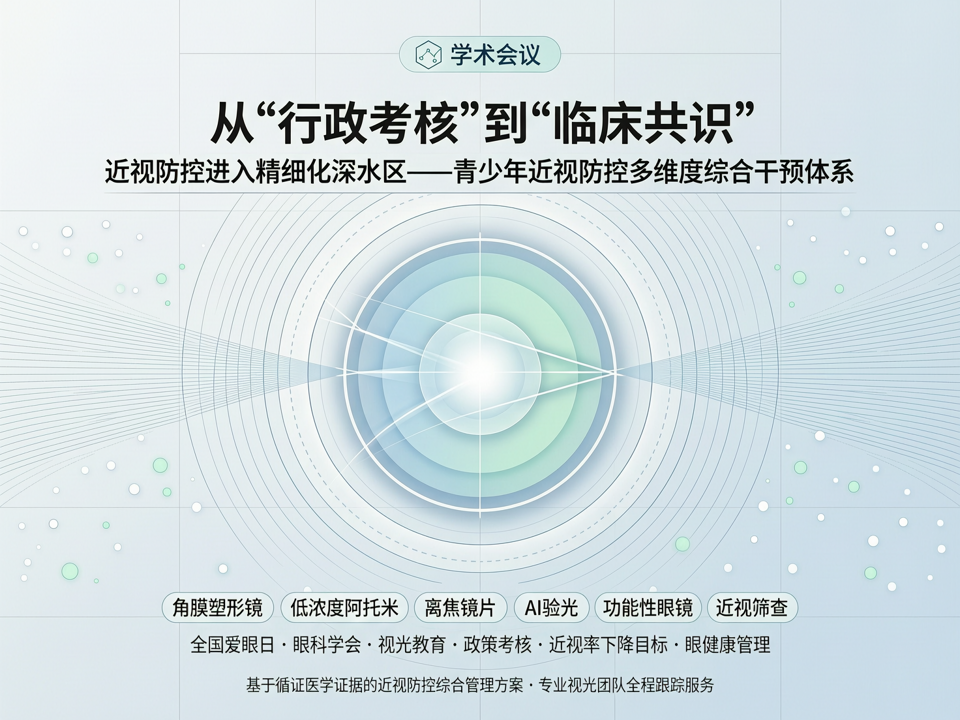 从“行政考核”到“临床共识”:近视防控进入精细化深水区