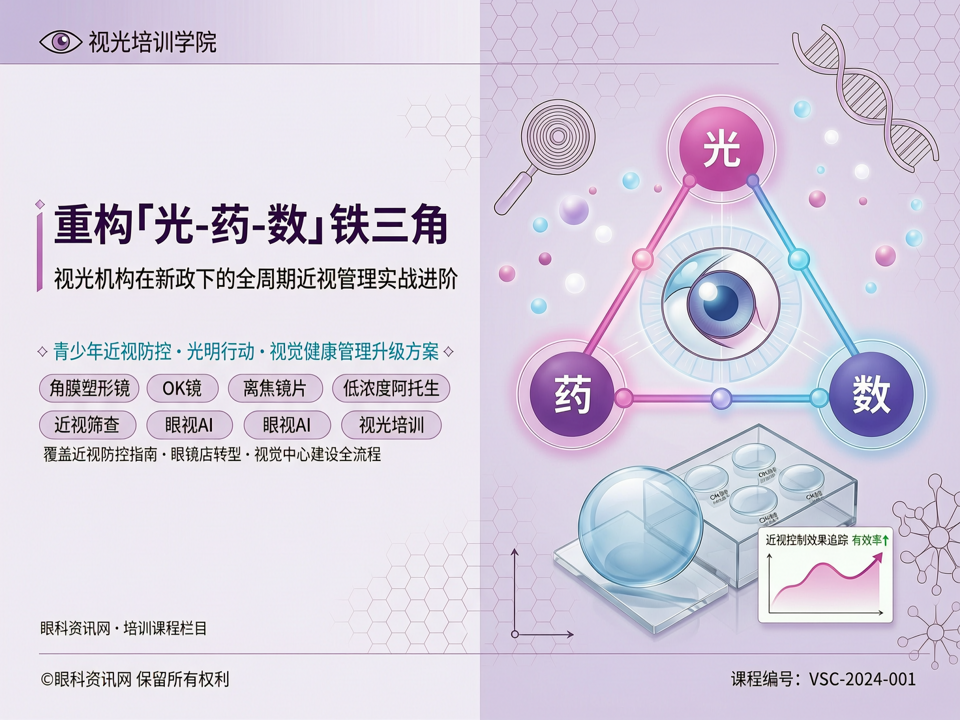 重构「光-药-数」铁三角:视光机构在新政下的全周期近视管理实战进阶