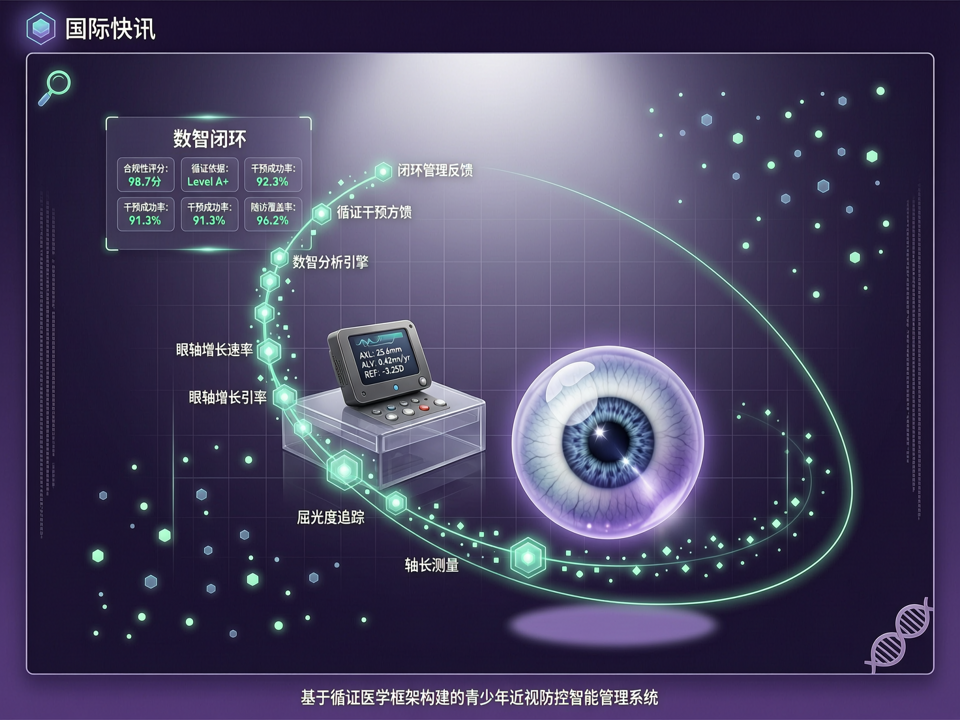 【国际快讯】从“轴长驱动”到“数智闭环”:青少年近视防控迈入合规与循证双核时代
