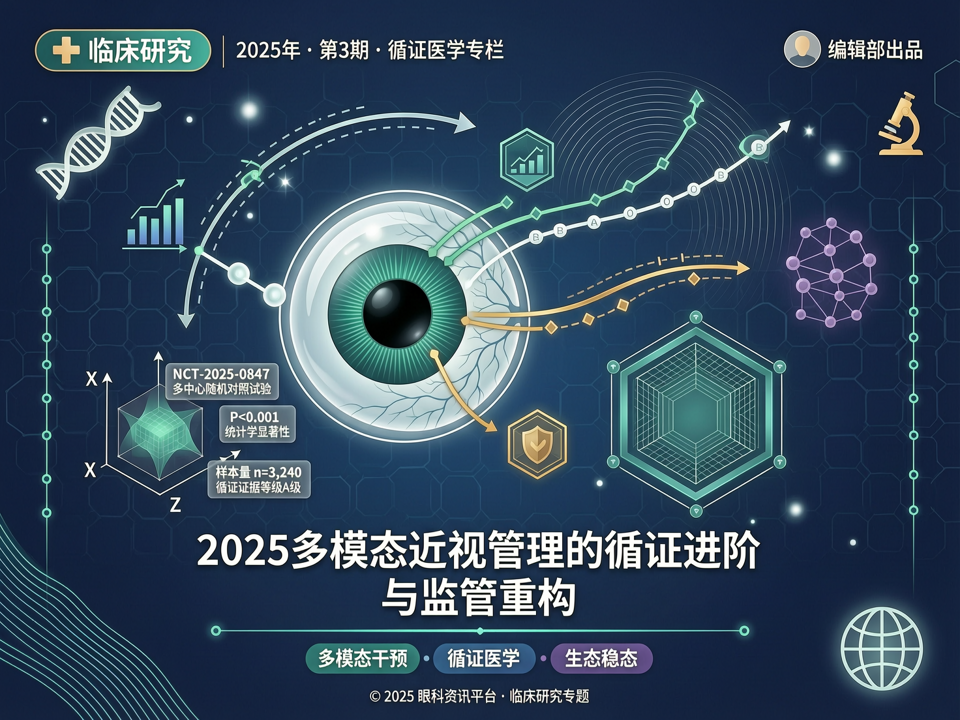 临床研究|从“单点控轴”到“生态稳态”:2025多模态近视管理的循证进阶与监管重构