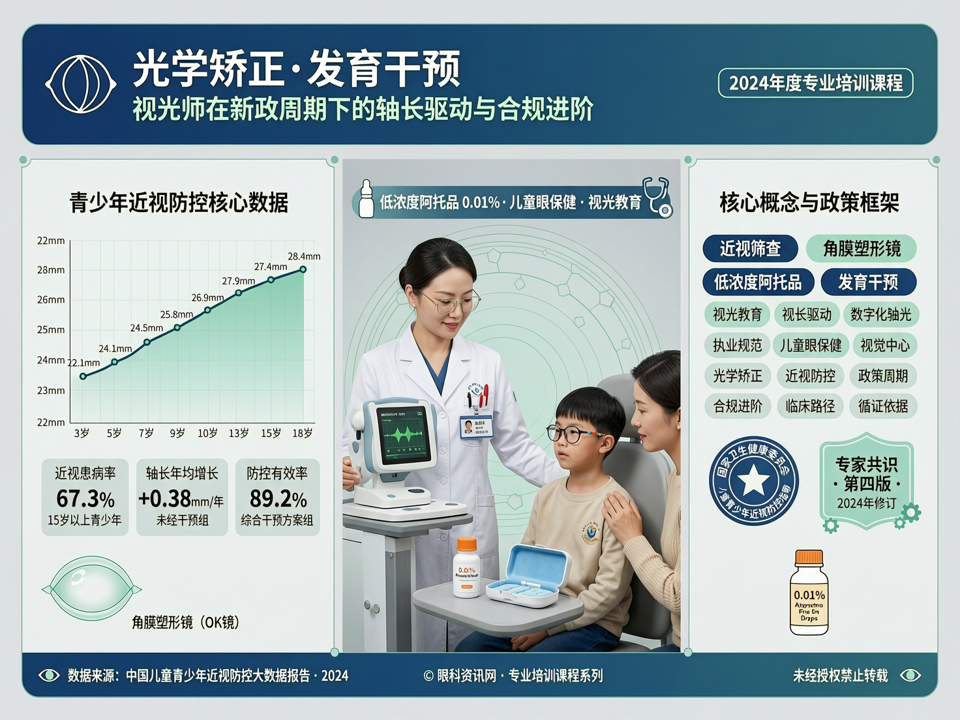 从“光学矫正”到“发育干预”:视光师在新政周期下的轴长驱动与合规进阶